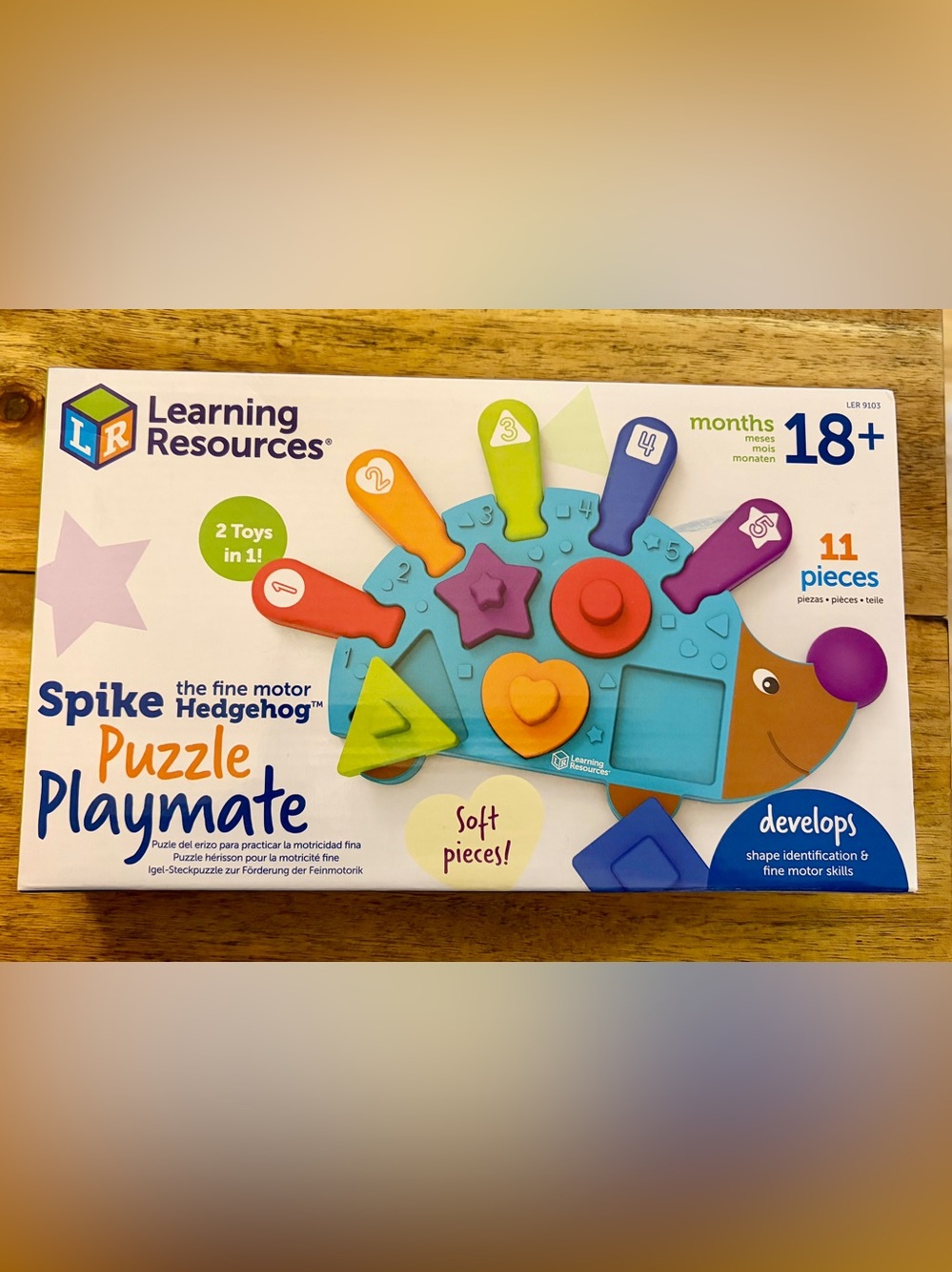 Learning Resources Spike the Hedgehog Puzzle Playmate – Multicolor